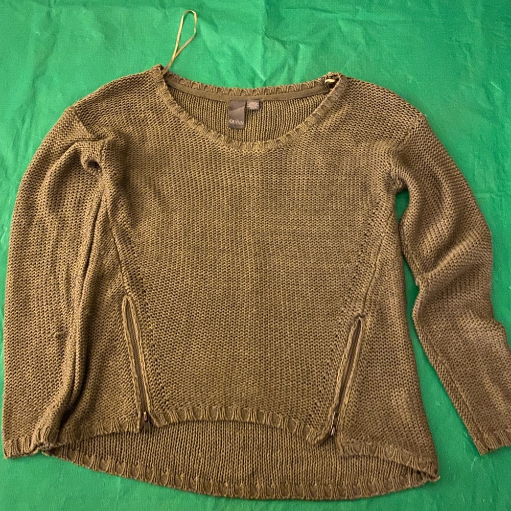 Green sweater!